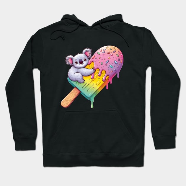 Enjoying ice cream Hoodie by heptenart